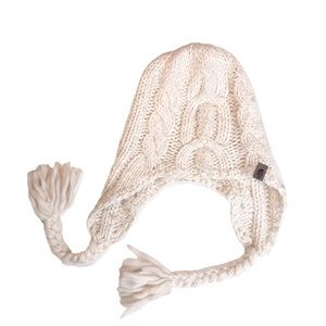 The North Face Cable Knit Beanie with Tassles
